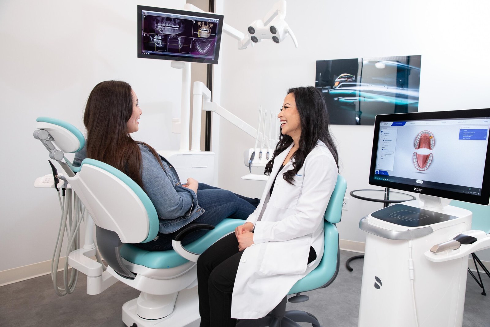 Illustrative professional dental wellness setting