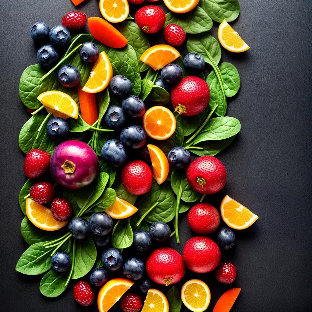 Illustrative natural ingredients and antioxidant-rich foods
