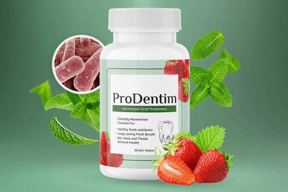 ProDentim product and ingredient image