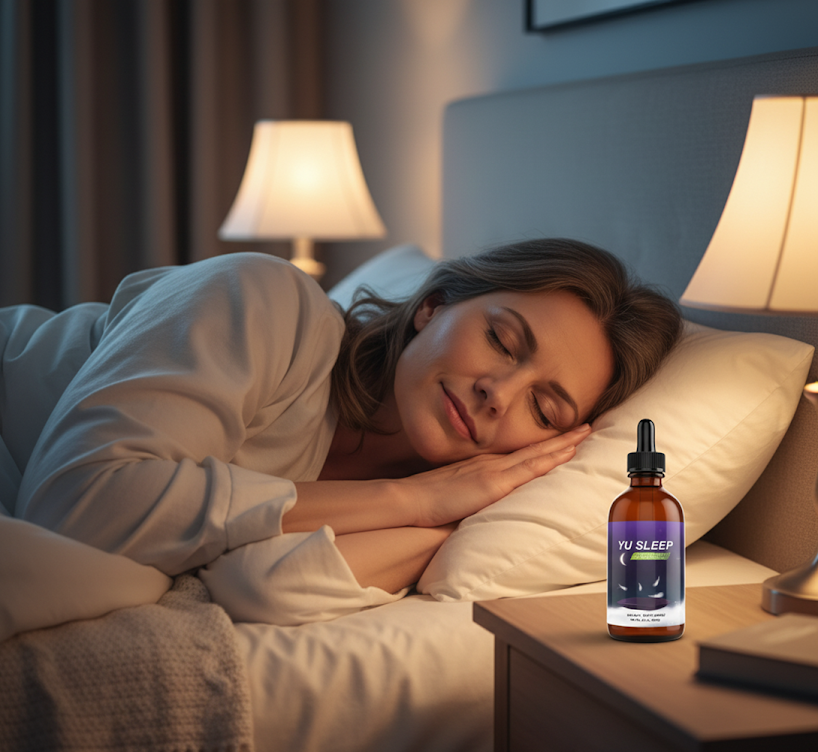 Peaceful sleep lifestyle illustration